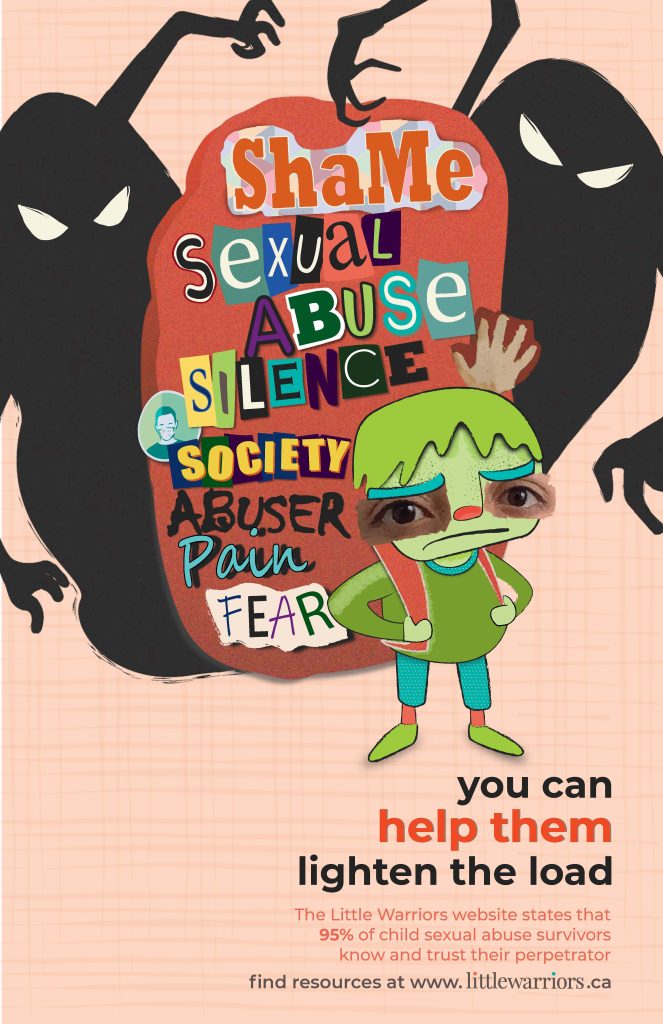 Student: Natalia M., Designer: Ixchel Estrada, Cause: Child Abuse (Fall 2021)